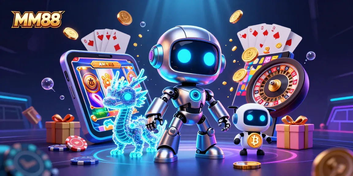 Engage in thrilling gameplay at MM88 with immersive 3D casino elements and animated characters.