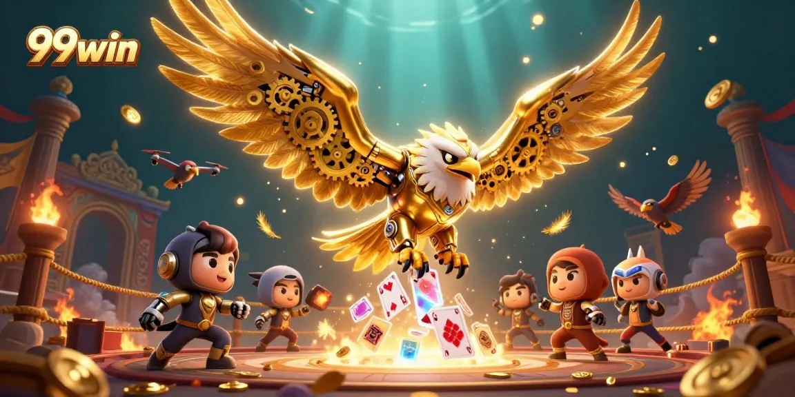 Experience thrilling gameplay at 99win with a dynamic casino scene featuring vibrant elements.