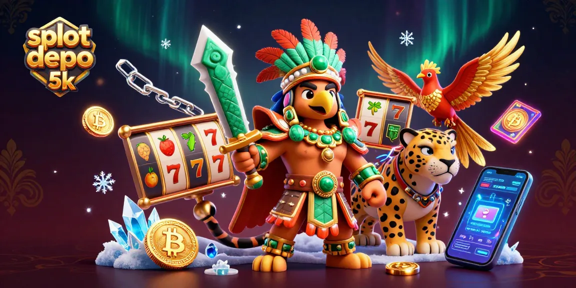 Play exciting slot depo 5k and unlock max wins with vibrant slot reels and crypto elements!