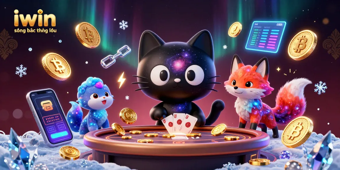 Play at iwin sòng bạc thượng lưu with a cosmic casino adventure featuring magical characters and crypto elements.