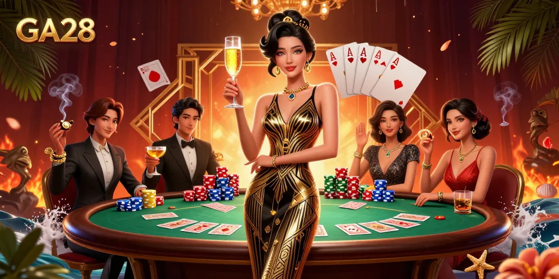 Experience the excitement of GA28 with lavish casino elements and glamorous gaming ambiance.