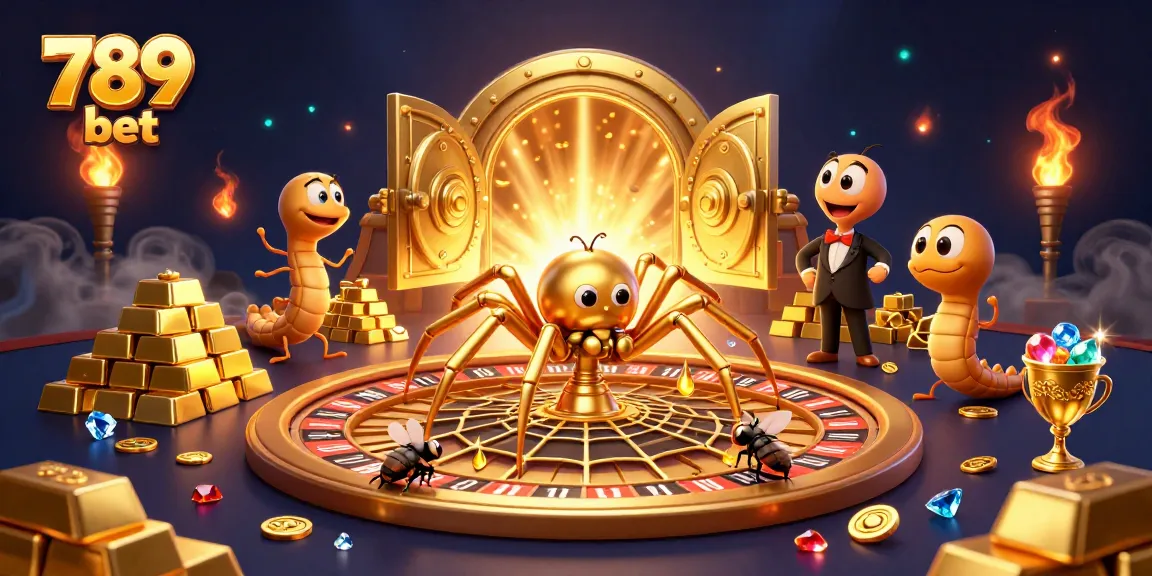 Place bets with 789 bet in an exciting 3D casino scene featuring vibrant gambling elements.