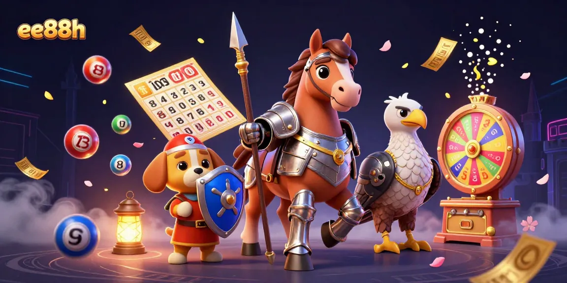 Experience vibrant gameplay with ee88h's immersive casino-themed illustration featuring dynamic elements.