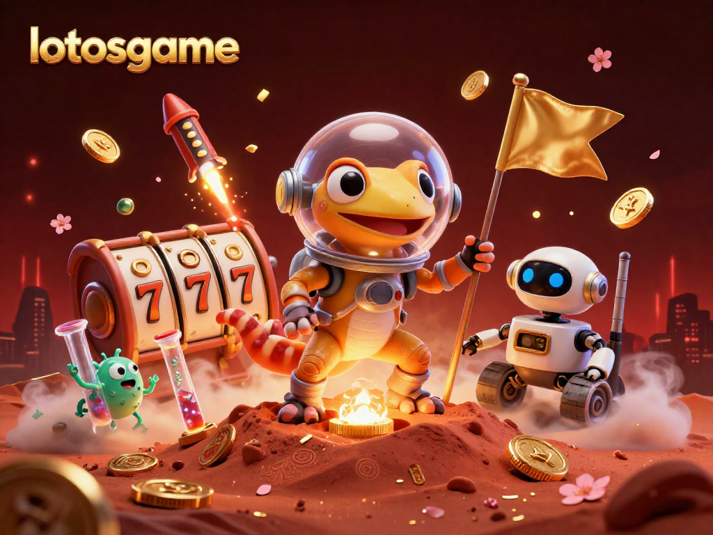 Experience excitement with lotosgame in a vibrant Martian casino adventure!