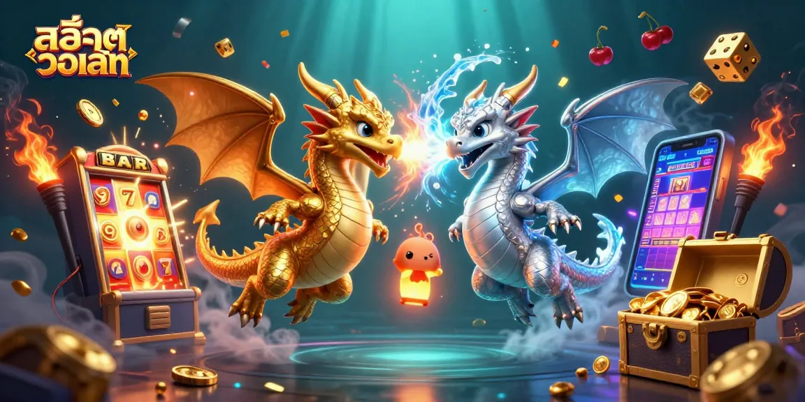 Experience สล็อตวอเลท magic with golden and silver dragons and an explosion of jackpot elements.