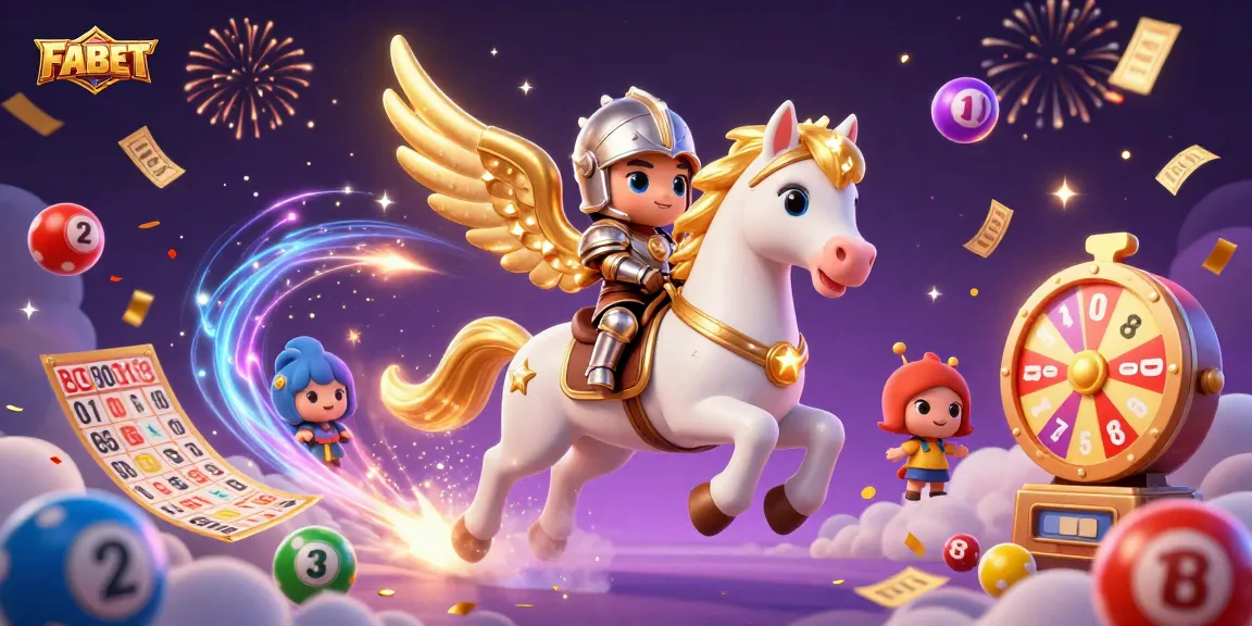 Win big with FABET at a lively online casino illustrated scene featuring games and excitement.