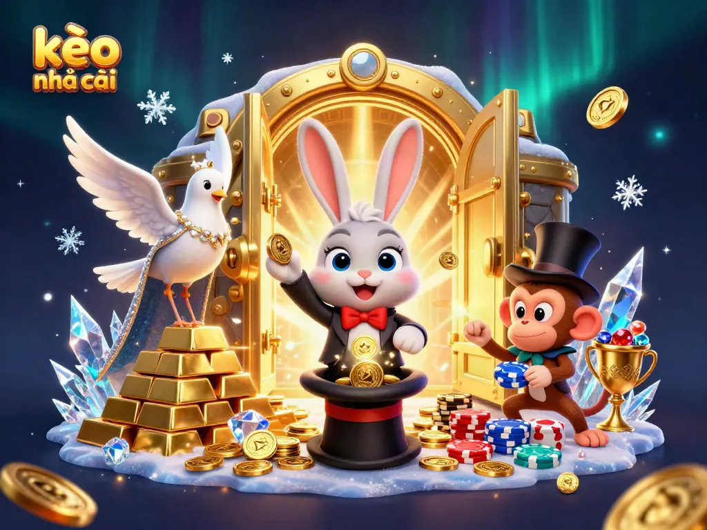 Experience thrilling kèo nhà cái action with a vibrant, magical casino scene featuring iconic characters.