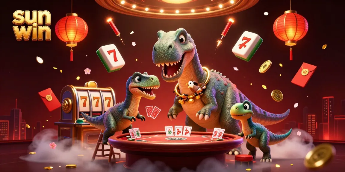 Experience exhilarating gaming with sun win at this vibrant casino-themed illustration.