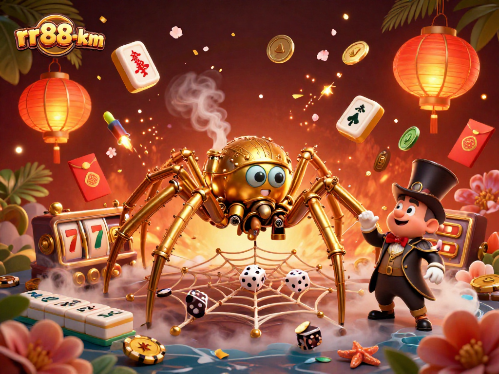 Catch winning opportunities with rr88-km in this vibrant casino-themed illustration.
