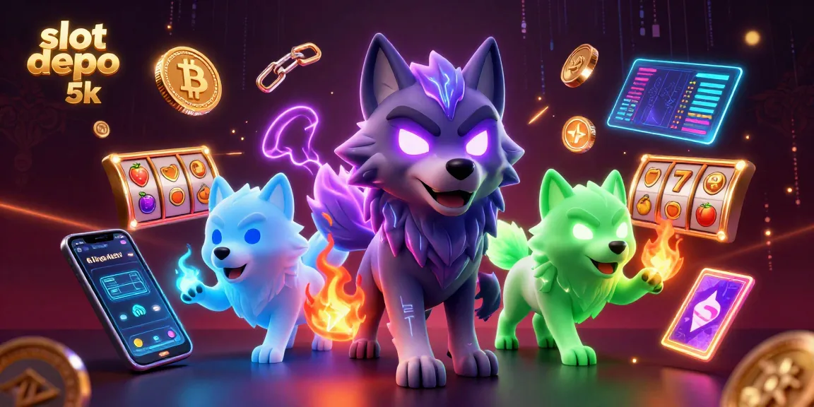 Spin to win with slot depo 5k in an electrifying digital casino scene.