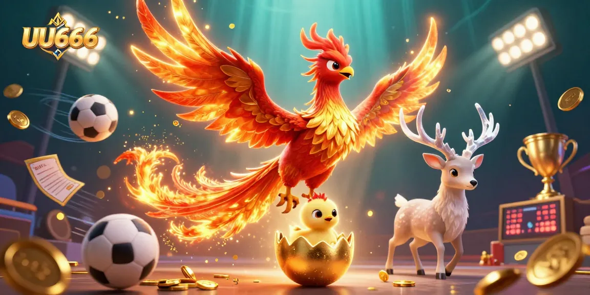 Experience the thrilling world of UU666 with dynamic sports elements and a vibrant casino setting.