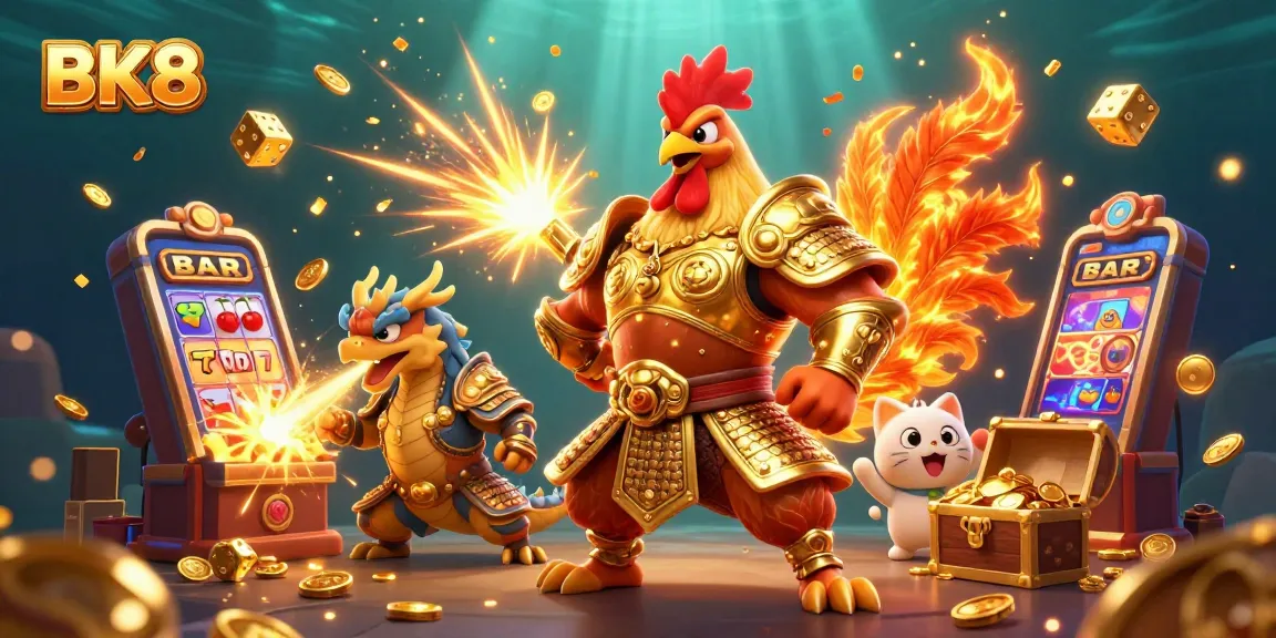 Engage with BK8's thrilling casino experience through dynamic characters and immersive gaming elements.