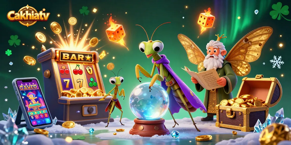 Cakhiatv transforms fortune with a vibrant casino scene, showcasing 3D characters and thrilling jackpot action.