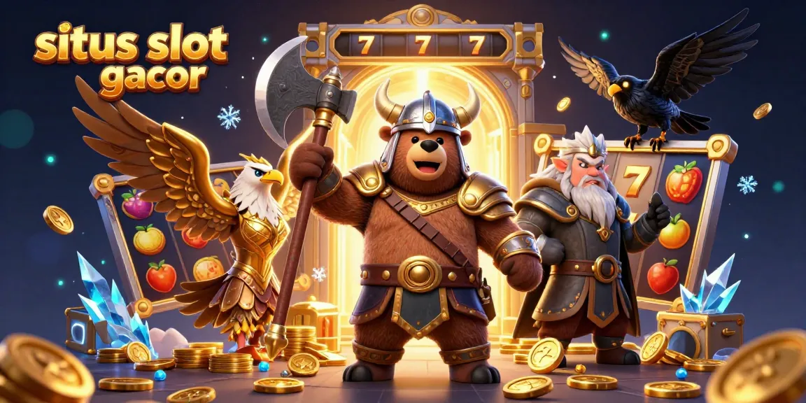 Experience the thrill of winning at situs slot gacor with vibrant slot elements and captivating characters.