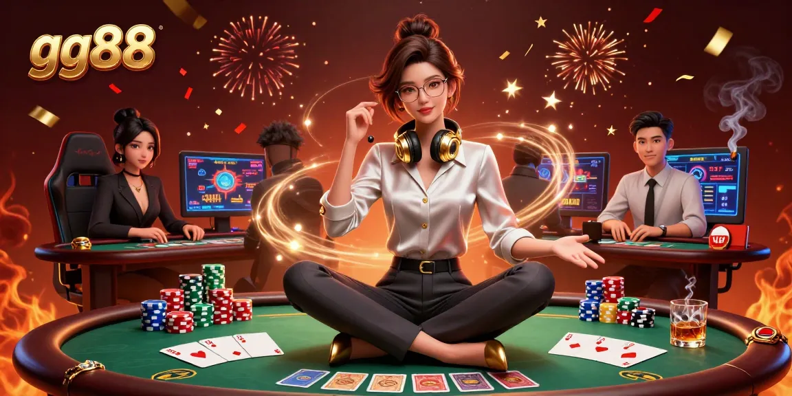 Engage in thrilling gameplay at gg88 with our vibrant casino scene showcasing exciting poker highlights.