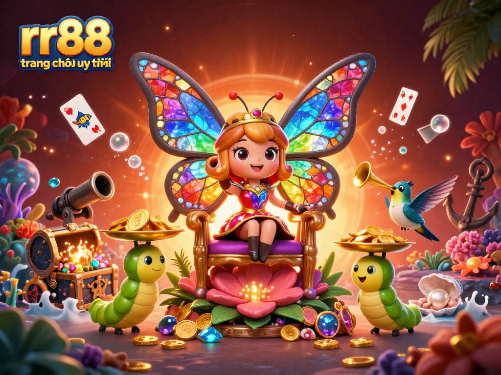 Experience excitement at rr88 trang chủ uy tín with a vibrant 3D casino scene featuring exclusive gaming elements.