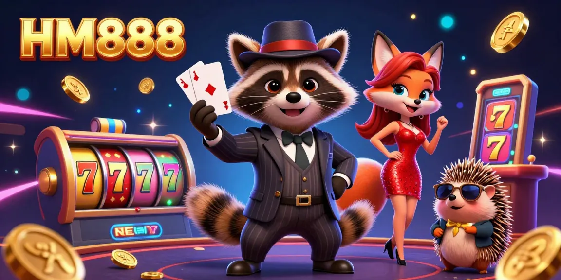 Experience thrilling gameplay at HM888 with stylish characters and vibrant casino elements.