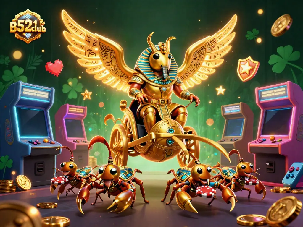Experience thrilling gameplay at B52club with vibrant casino elements and stunning 3D visuals.