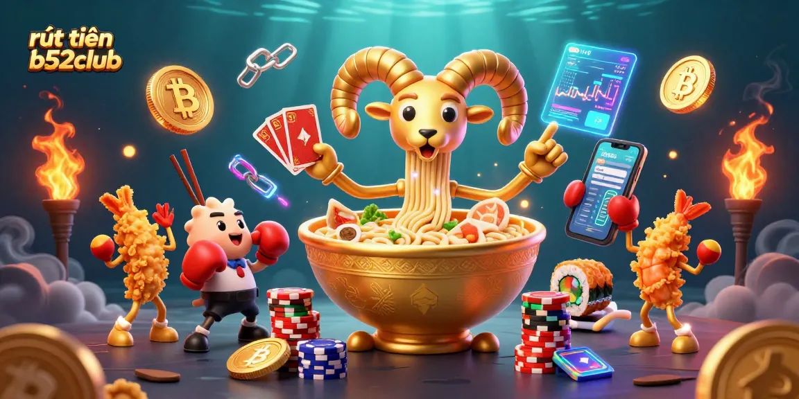 Experience fast and secure rút tiền b52club transactions with vibrant casino-themed elements.