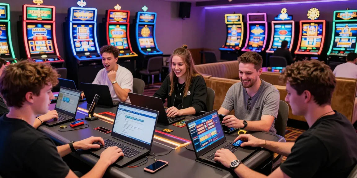Engaged players enjoying the excitement of credit card casinos with various gaming options available.
