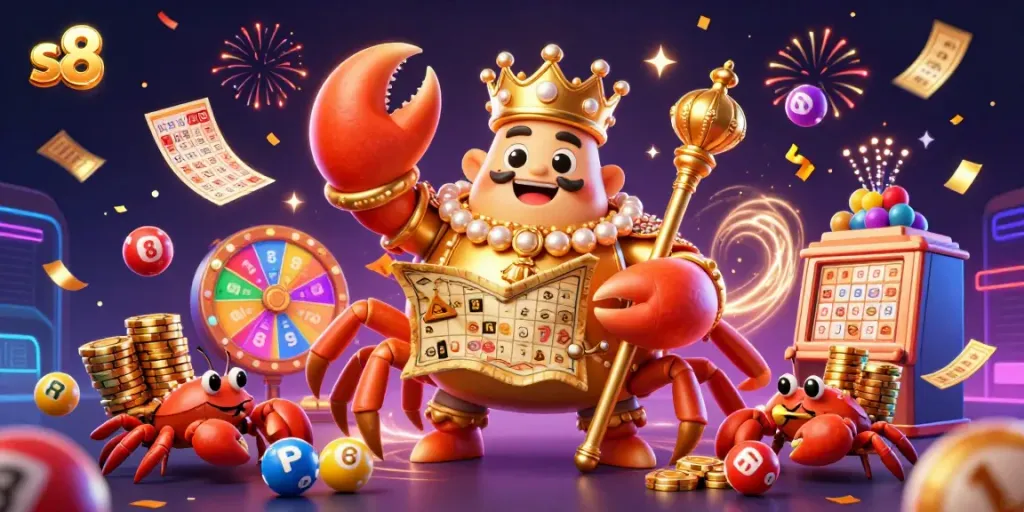 S8 offers vibrant ways to celebrate winnings with colorful-themed games and golden prizes.
