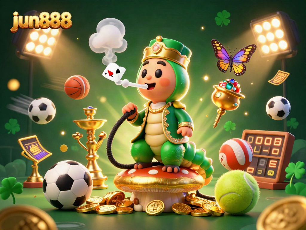Experience the thrill of winning with jun888 in this vibrant, high-stakes casino scene.