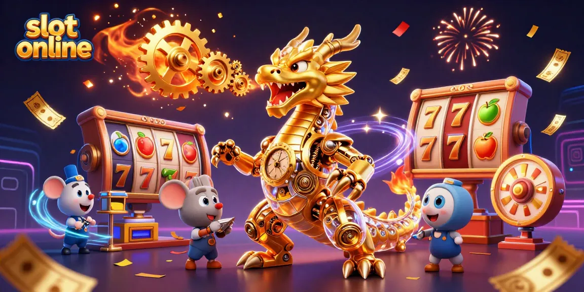Experience thrilling slot online action with vibrant jackpots, winning reels, and dynamic casino elements.
