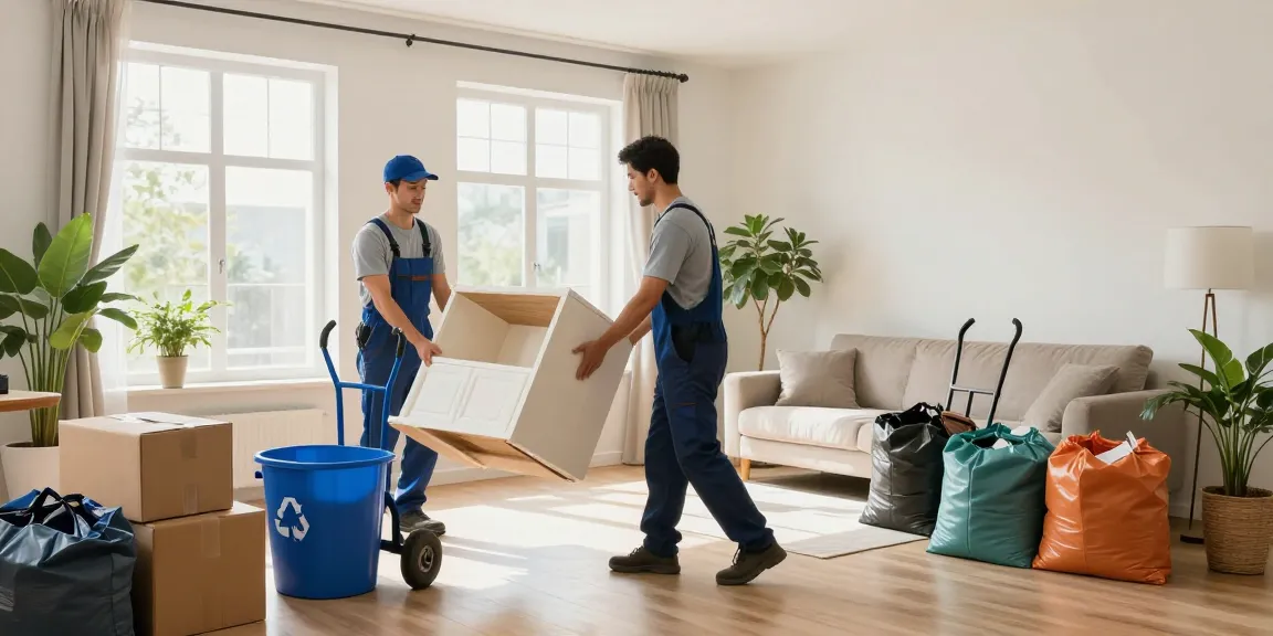 House clearance services by licensed professionals removing old furniture efficiently.