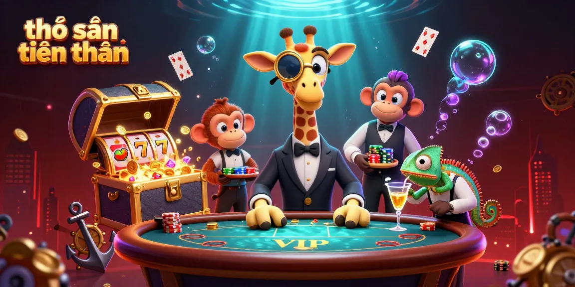 Experience the excitement of thợ săn tiền thưởng as characters embrace high-stakes gambling surrounded by gold and treasures.