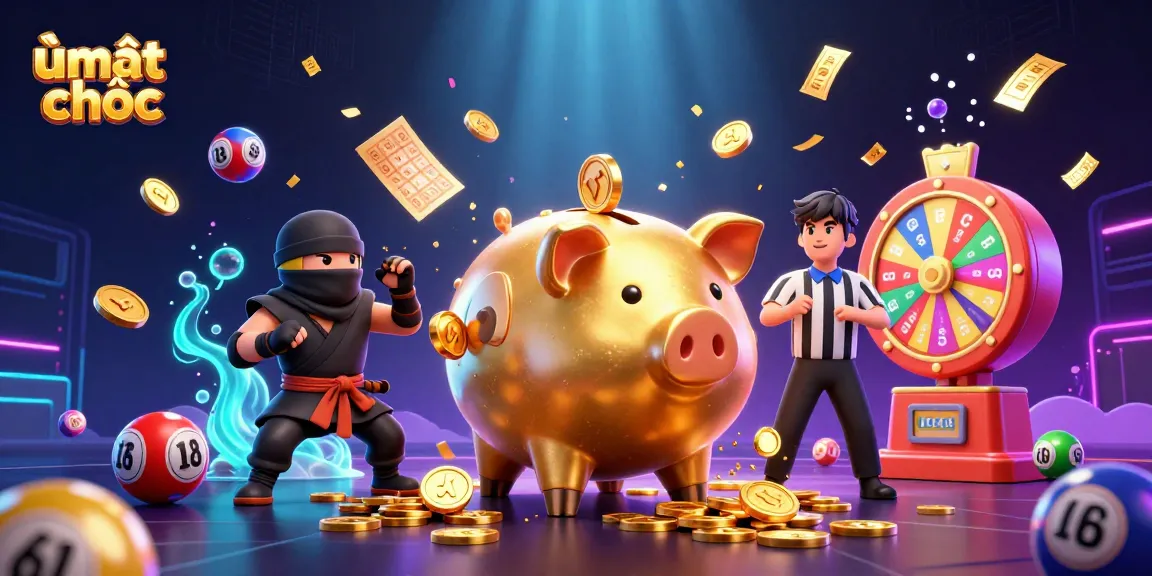 Experience the excitement of ù mạt chược with a dynamic scene featuring lively casino characters and vibrant game elements.