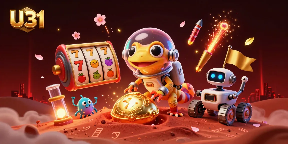 U31 offers an immersive experience with a Martian theme, featuring vibrant casino elements.