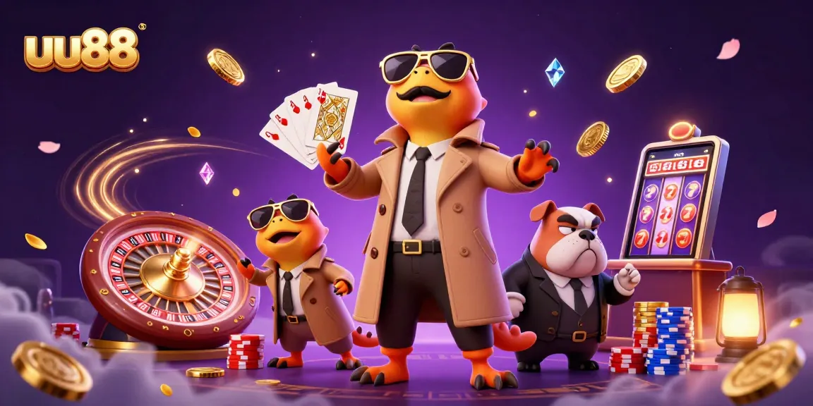 uu88 raptors sneak into a VIP casino lounge with golden coins and game elements