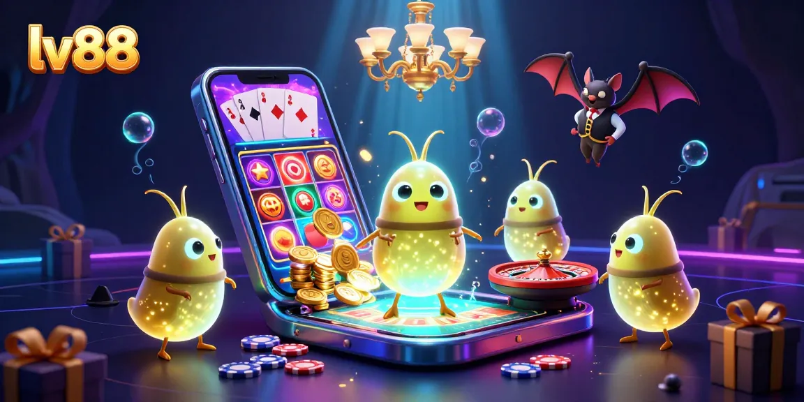 Light up your gaming experience with lv88's vibrant glowworm casino scene and dynamic elements.