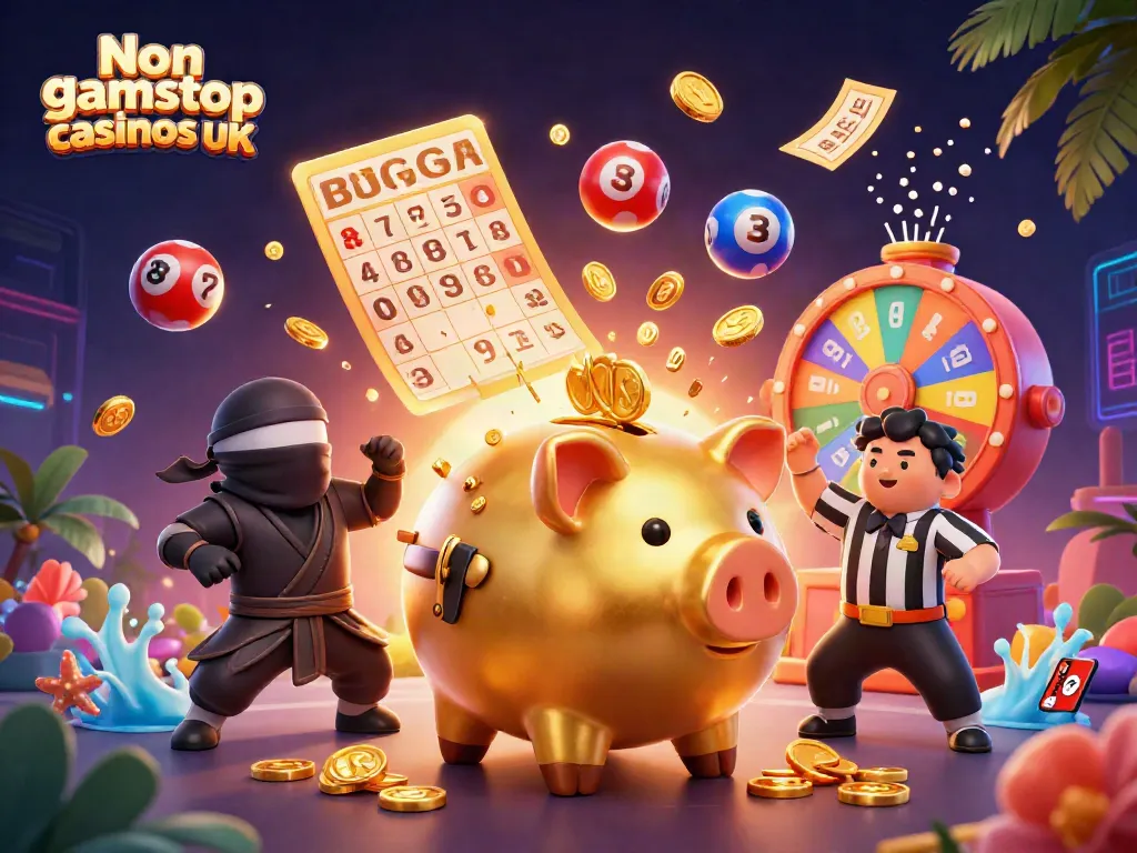 Experience the excitement of Non gamstop casinos UK with vibrant characters and dynamic gaming elements.