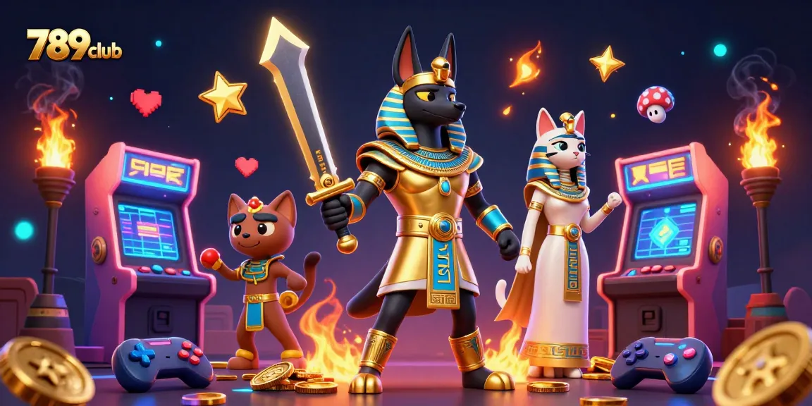Experience winning adventures at 789club with vibrant gaming elements and ancient characters.