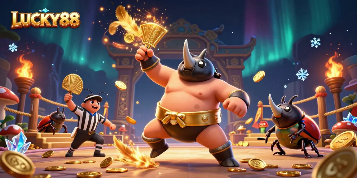 Experience the thrill of the LUCKY88 slot with vibrant action and colorful characters.