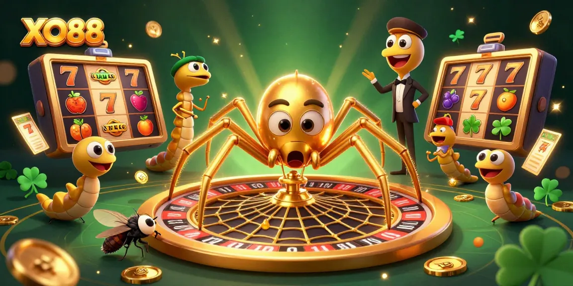 Engage in thrilling slot gameplay at XO88 with vibrant characters and dynamic elements.