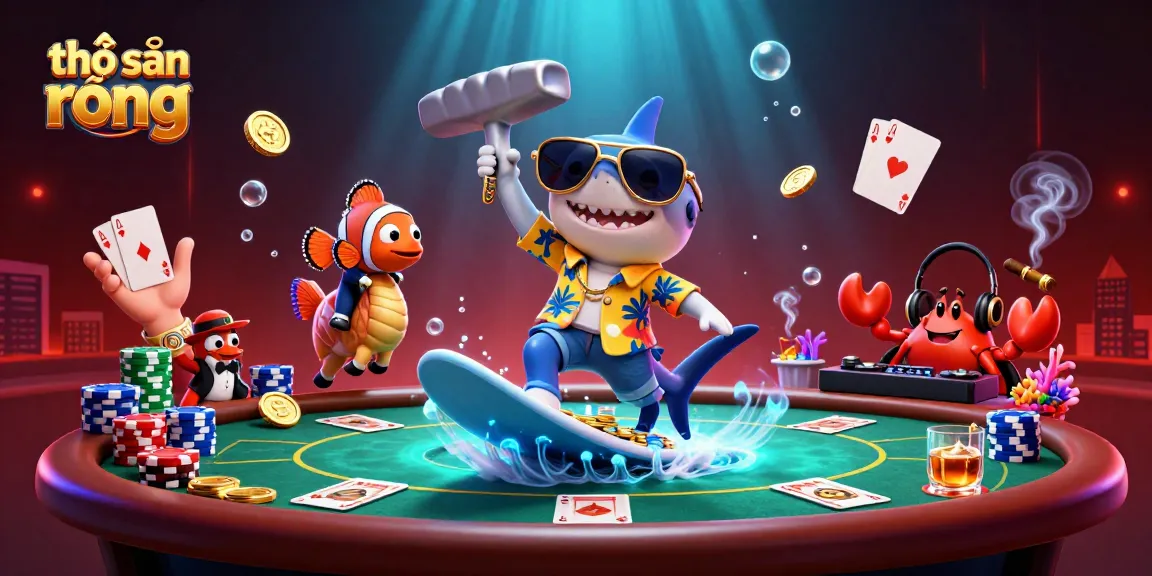 Engage in the thợ săn rồng experience with vibrant casino elements and dynamic characters.