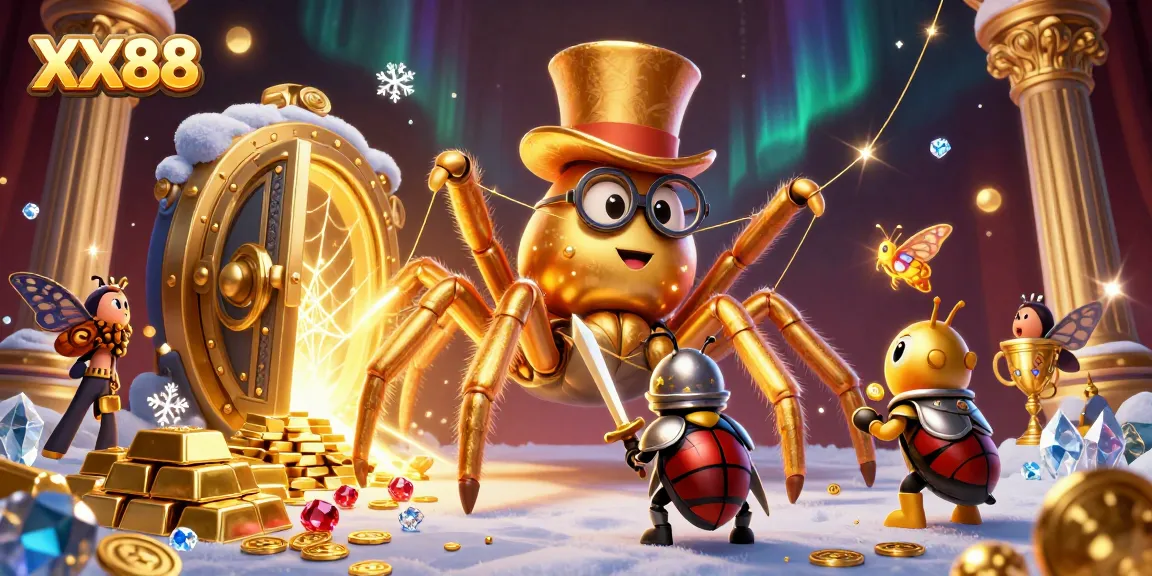 Experience the thrilling world of XX88 casino with epic wins in a vibrant, magical scene.