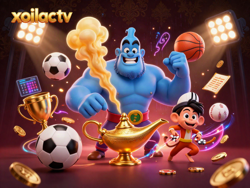 Experience the excitement of gaming with xoilac tv's vibrant casino scene featuring dynamic sports elements.