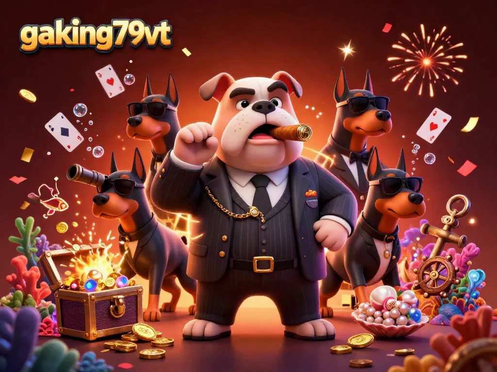 Experience thrilling cockfighting action with gaking79vt as the mafia boss and bodyguards lead the charge in a vibrant arena.