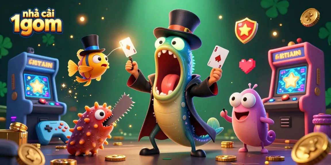 Experience the thrills of nhà cái 1gom in a vibrant underwater world filled with magical characters and casino elements.