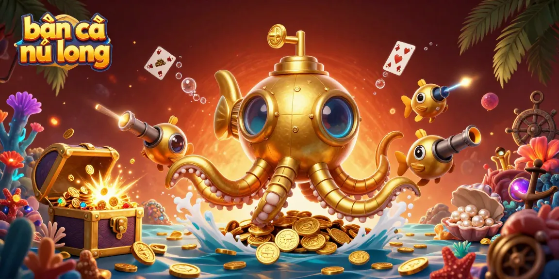 Experience the thrill of bắn cá ngũ long in this vibrant underwater casino adventure scene.