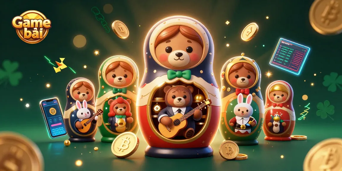 Experience Game bài with vibrant 3D cartoon characters revealing bonus options in an engaging casino atmosphere.
