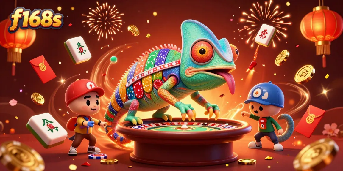 Experience thrilling gaming action at f168s with vibrant casino elements and a lively atmosphere.